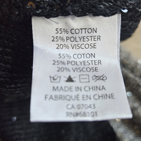 Belldini Scoop Neck Block Color Sparkly Sweater - Picture 13 of 13